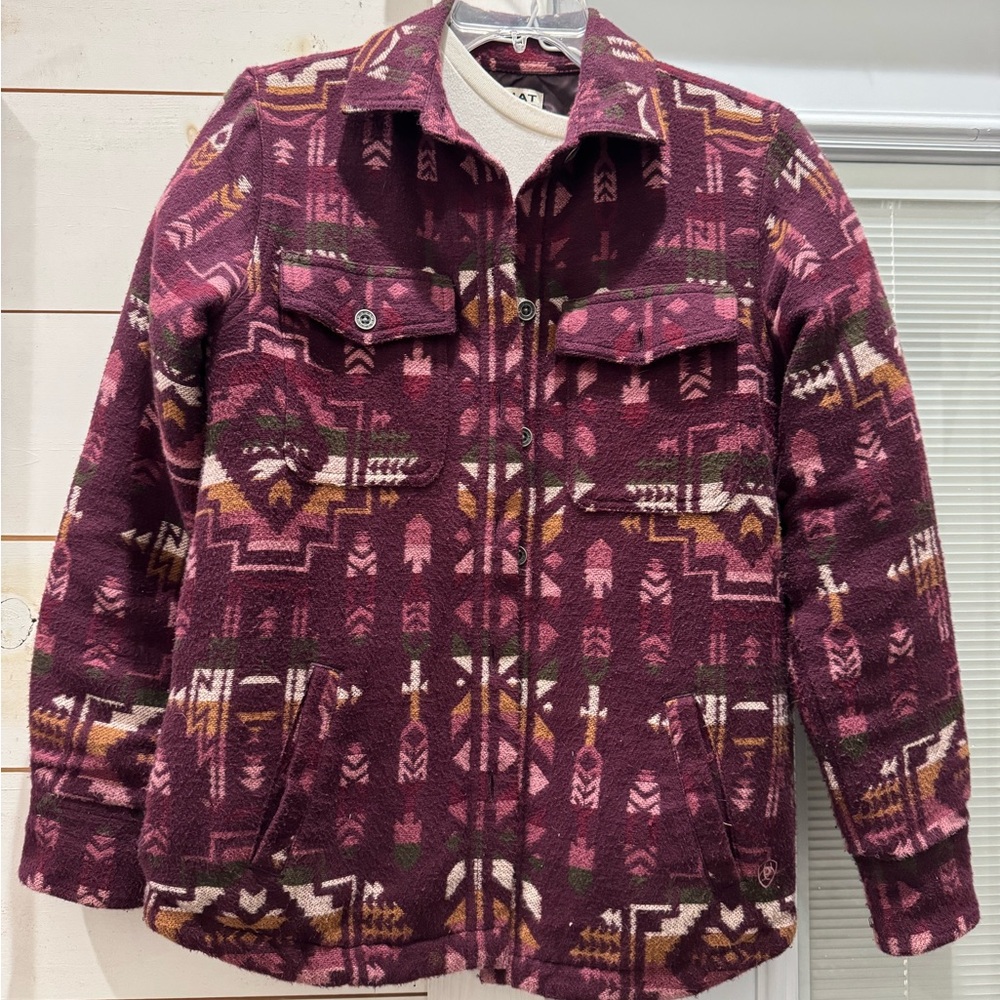 Ariat Women's Cream and Brown Jacket